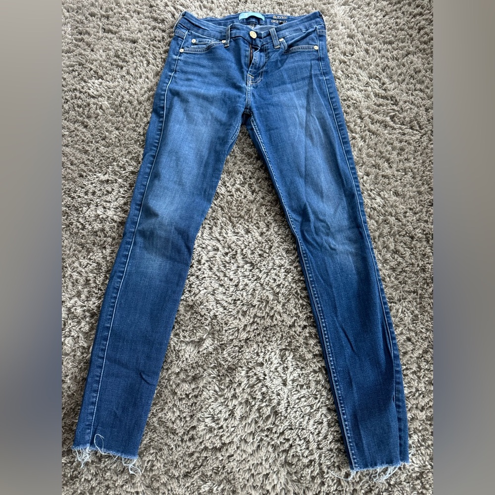 7 for all mankind jeans , size 25, ankle , super soft , stretch , jeans